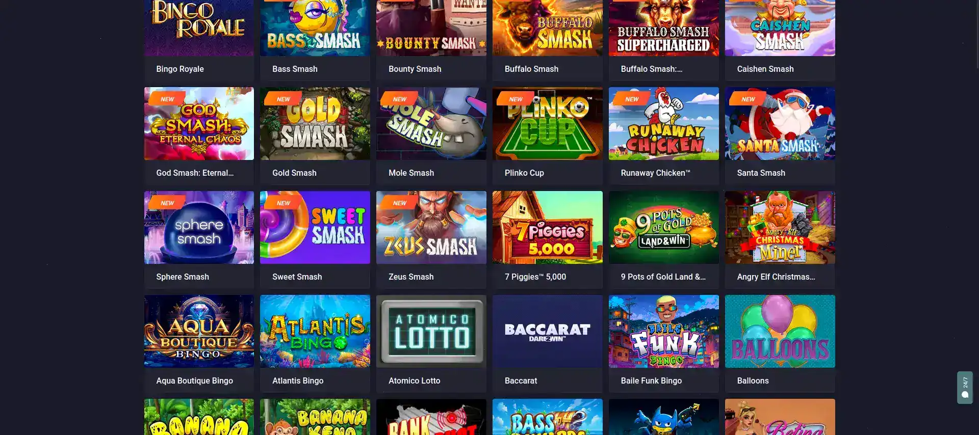 Интерфейс Spinto casino на ноутбуке
